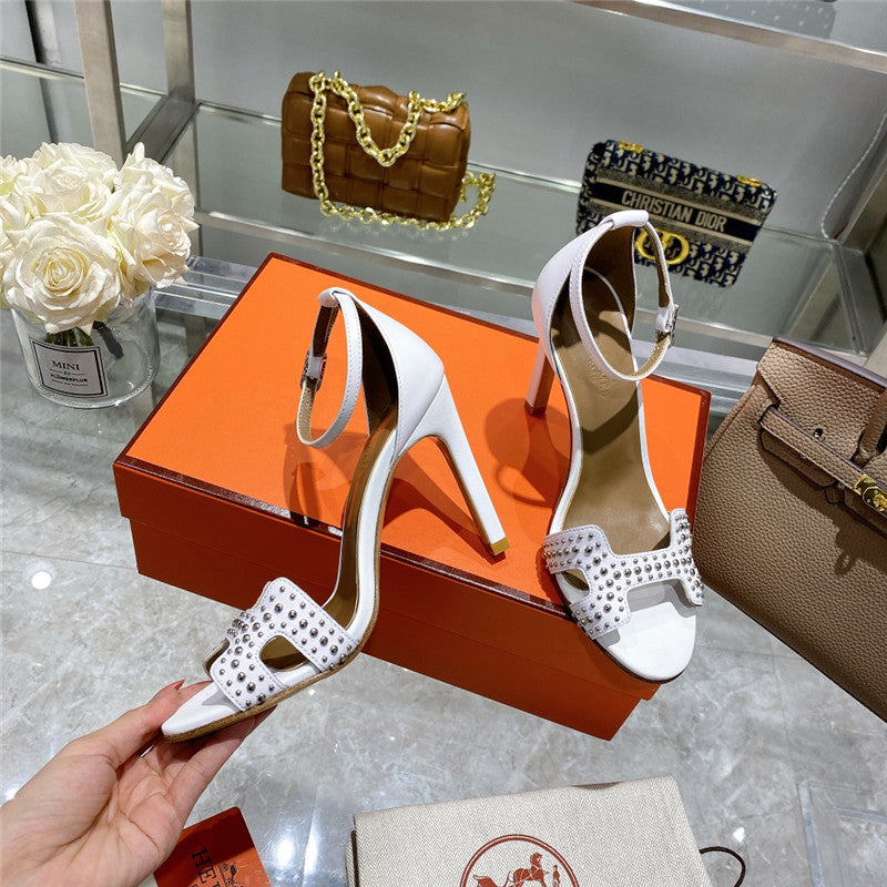 High Quality Luxury Hermes High Heel Sandals Womens – Style 90179 product detail