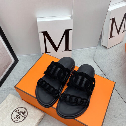 High Quality Luxury Hermes Flat Sandals – Style 28099 alternate view