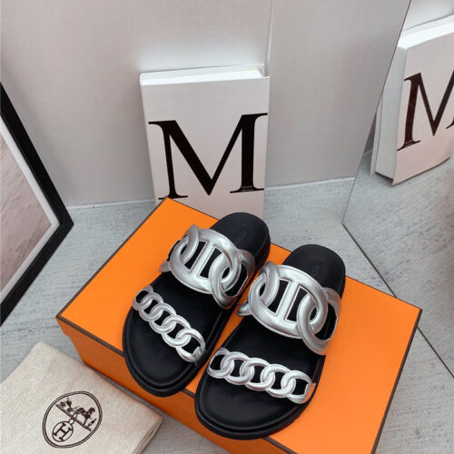 High Quality Luxury Hermes Flat Sandals – Style 95331 alternate view