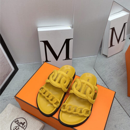 High Quality Luxury Hermes Flat Sandals – Style 60867 alternate view