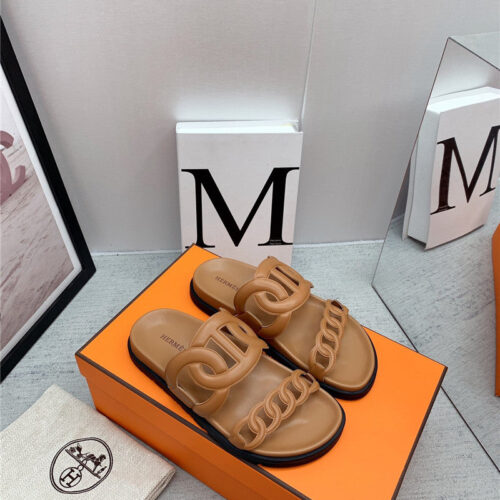 High Quality Luxury Hermes Flat Sandals – Style 29795