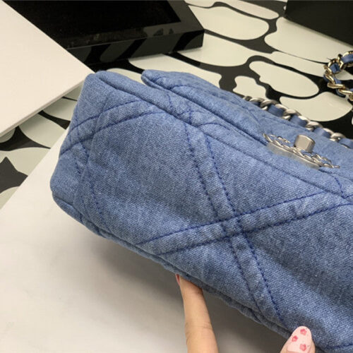 High Quality Luxury Chanel Denim 19 Bag – Style 47541 product detail