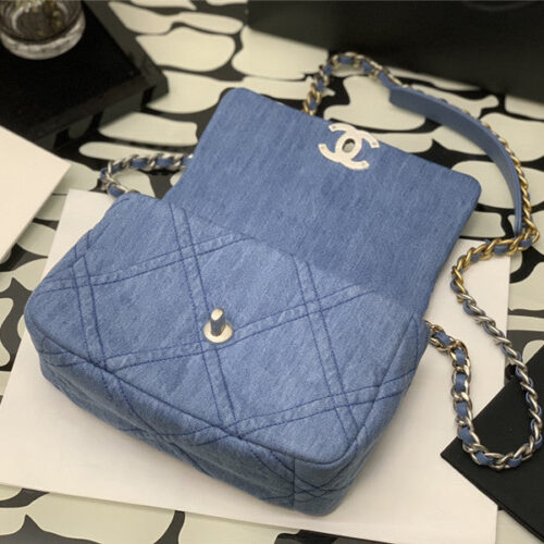 High Quality Luxury Chanel Denim 19 Bag – Style 47541 product detail