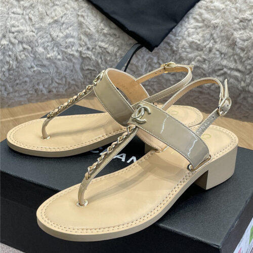 High Quality Luxury Chanel Flip Flops – Style 78758 product detail
