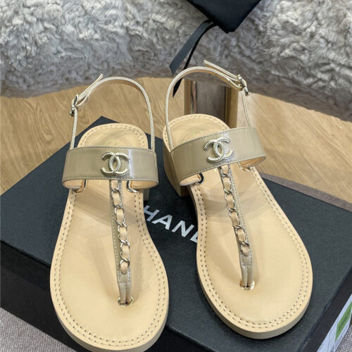 High Quality Luxury Chanel Flip Flops – Style 78758 product detail