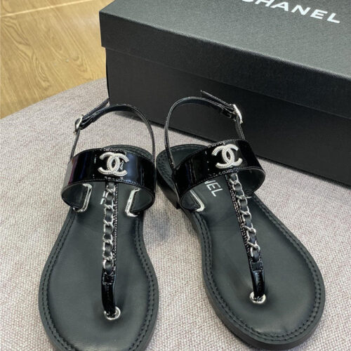 High Quality Luxury Chanel Flip Flops – Style 16614 alternate view