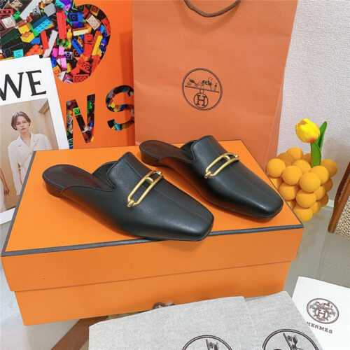 High Quality Luxury Hermes Flat Slippers – Style 80067