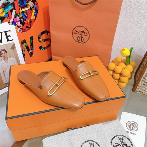 High Quality Luxury Hermes Flat Slippers – Style 12835