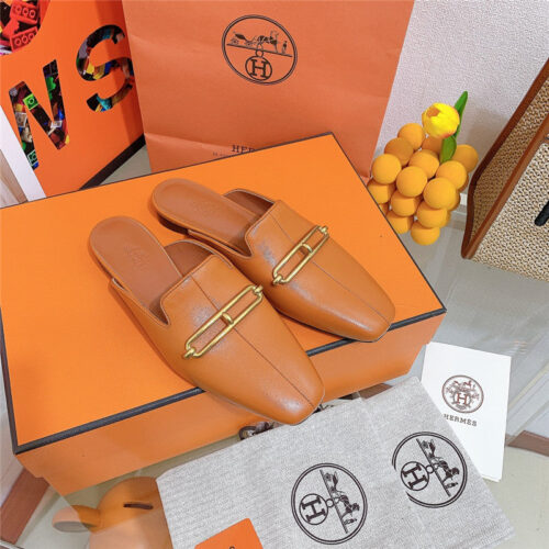 High Quality Luxury Hermes Flat Slippers – Style 12835 alternate view