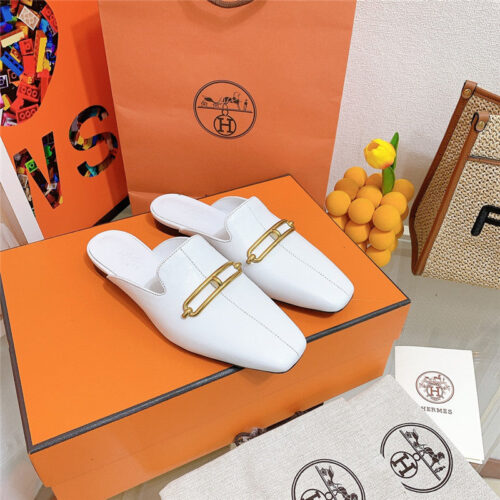 High Quality Luxury Hermes Flat Slippers – Style 78371
