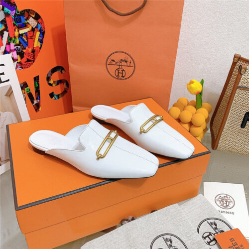 High Quality Luxury Hermes Flat Slippers – Style 78371 product detail