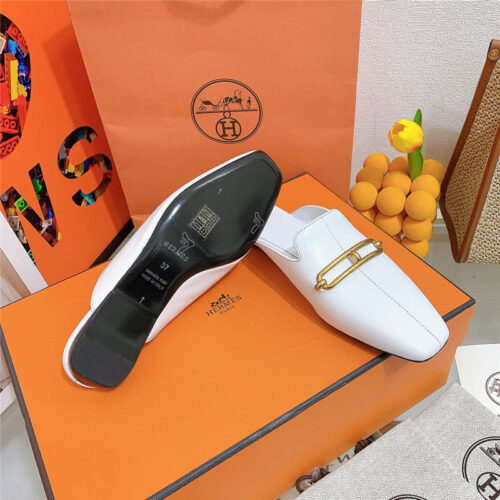High Quality Luxury Hermes Flat Slippers – Style 78371 product detail