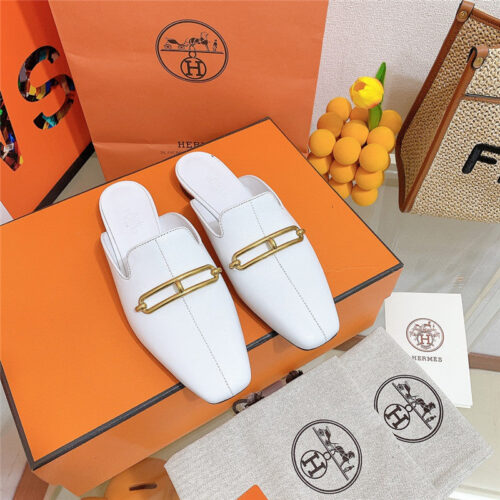 High Quality Luxury Hermes Flat Slippers – Style 78371 product detail