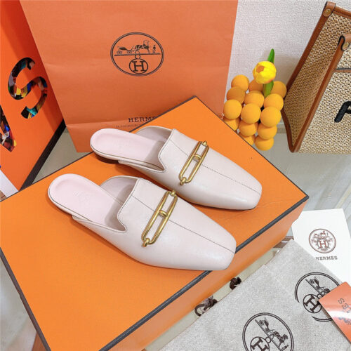 High Quality Luxury Hermes Flat Slippers – Style 11139