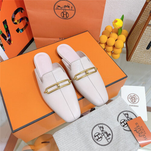 High Quality Luxury Hermes Flat Slippers – Style 11139 alternate view