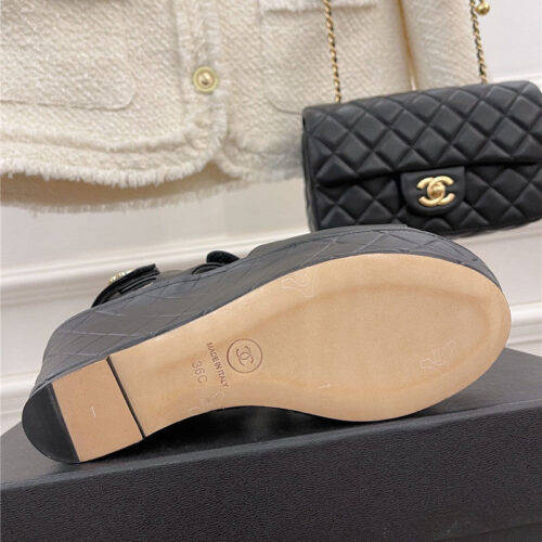 High Quality Luxury Chanel Platform Wedge Sandals product detail