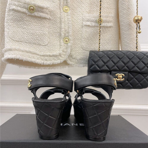 High Quality Luxury Chanel Platform Wedge Sandals product detail