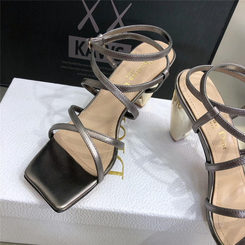 High Quality Luxury Dior Rhodes High Heel Sandals – Style 14374 product detail