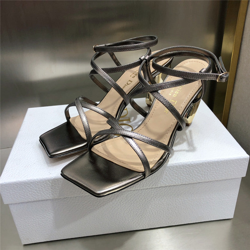 High Quality Luxury Dior Rhodes High Heel Sandals – Style 14374