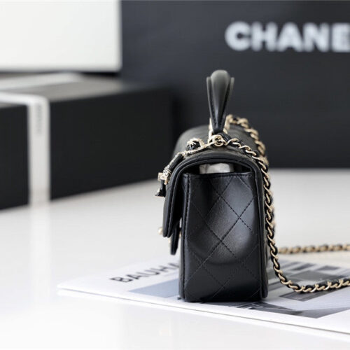 High Quality Luxury Chanel CF Mini Handle Flap Bag product detail