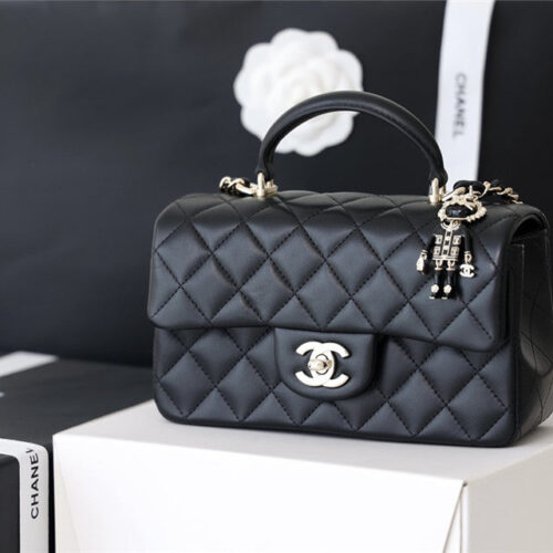High Quality Luxury Chanel CF Mini Handle Flap Bag product detail