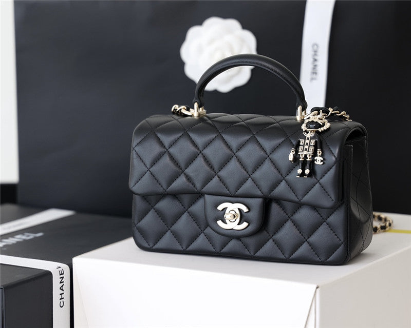 High Quality Luxury Chanel CF Mini Handle Flap Bag product detail