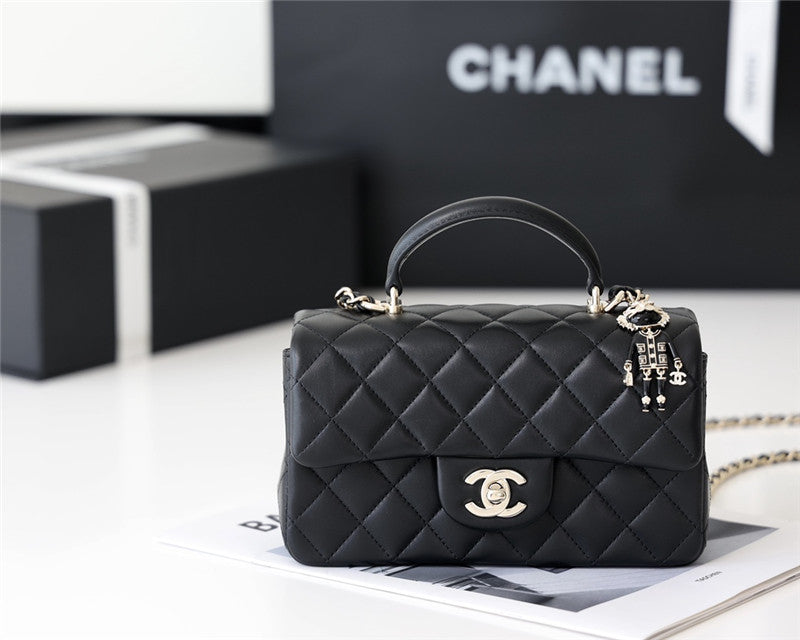 High Quality Luxury Chanel CF Mini Handle Flap Bag product detail