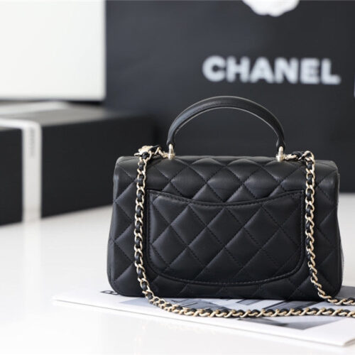 High Quality Luxury Chanel CF Mini Handle Flap Bag alternate view