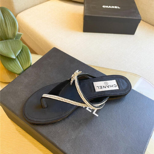 High Quality Luxury Chanel Flat Slippers – Style 20614 product detail