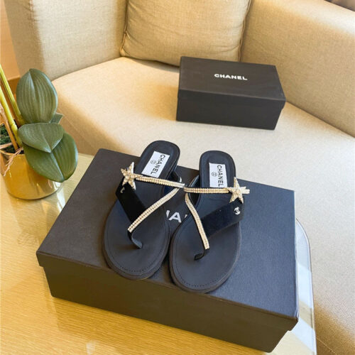 High Quality Luxury Chanel Flat Slippers – Style 20614 product detail