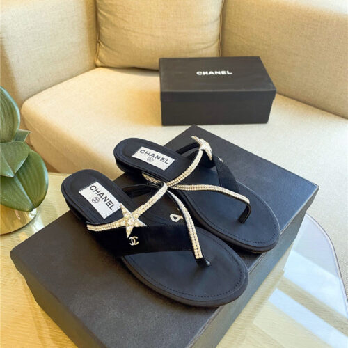 High Quality Luxury Chanel Flat Slippers – Style 20614