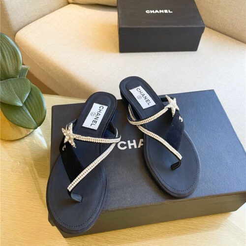 High Quality Luxury Chanel Flat Slippers – Style 20614 alternate view