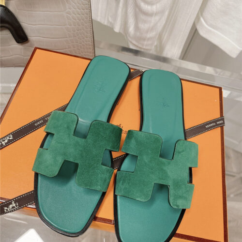 High Quality Luxury Hermes Flat Sandals Slippers – Style 24707