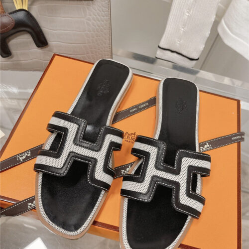 High Quality Luxury Hermes Flat Sandals Slippers – Style 59171