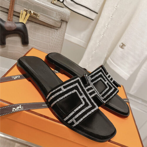 High Quality Luxury Hermes Flat Sandals Slippers alternate view