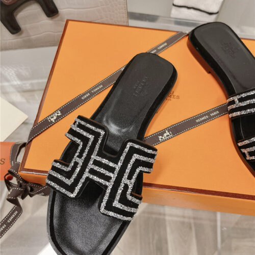 High Quality Luxury Hermes Flat Sandals Slippers product detail
