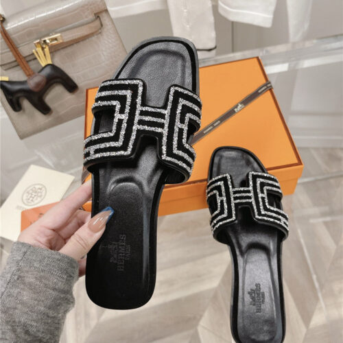 High Quality Luxury Hermes Flat Sandals Slippers product detail