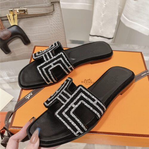 High Quality Luxury Hermes Flat Sandals Slippers product detail