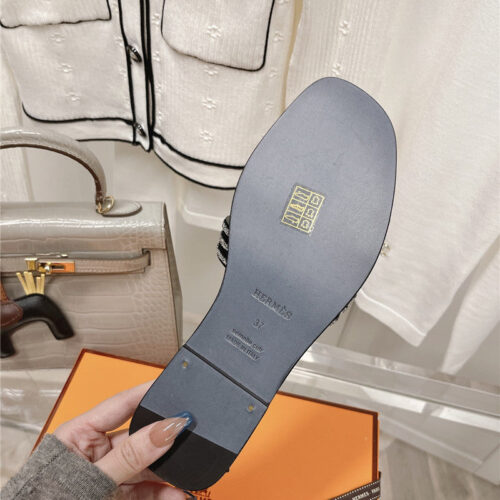 High Quality Luxury Hermes Flat Sandals Slippers product detail