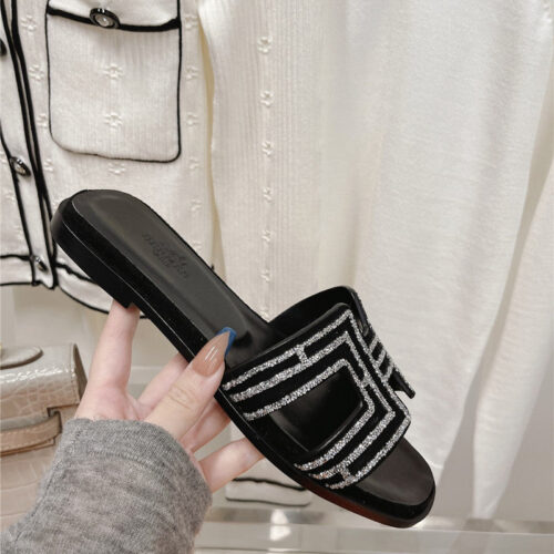 High Quality Luxury Hermes Flat Sandals Slippers product detail