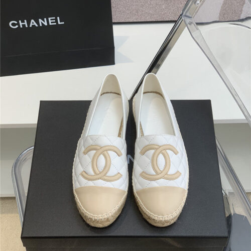 High Quality Luxury Chanel Logo Flat Shoes