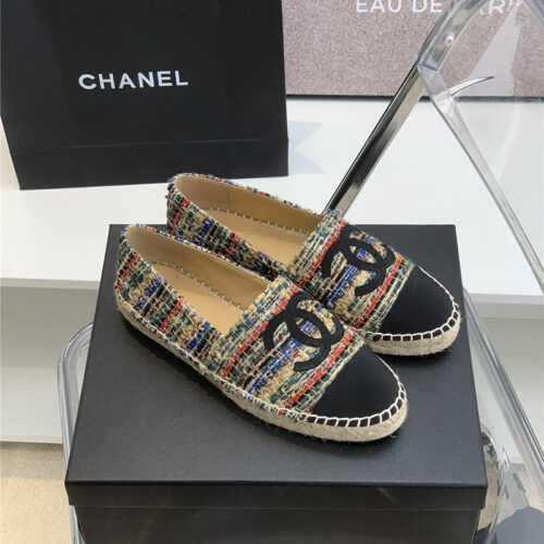 High Quality Luxury Chanel Logo Flat Shoes – Style 55654