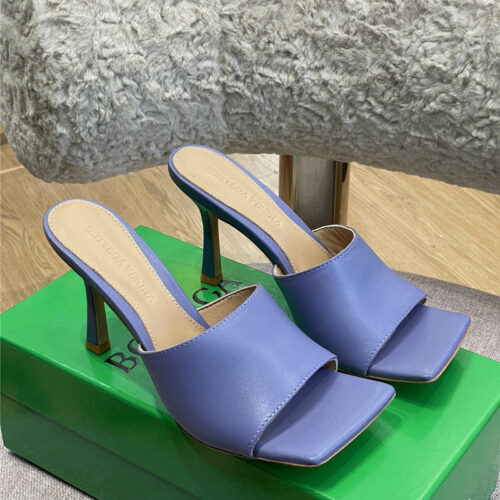 High Quality Luxury Bottega Veneta Classic High Heel Slippers Sandals