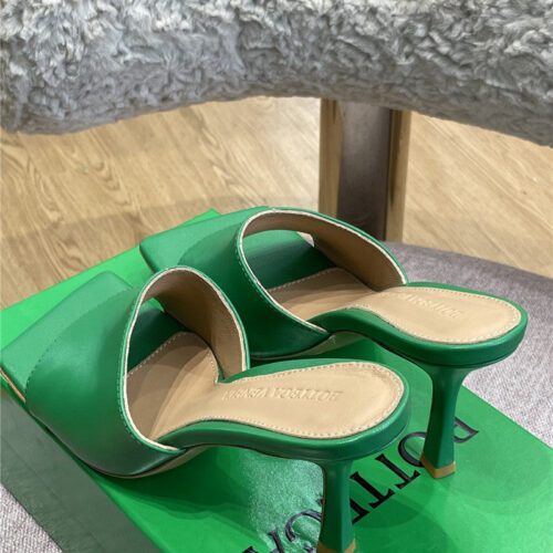 High Quality Luxury Bottega Veneta Classic High Heel Slippers Sandals – Style 67238 product detail