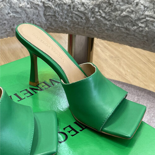 High Quality Luxury Bottega Veneta Classic High Heel Slippers Sandals – Style 67238 product detail