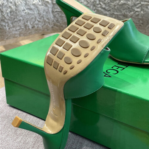 High Quality Luxury Bottega Veneta Classic High Heel Slippers Sandals – Style 67238 product detail
