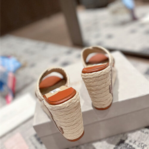 High Quality Luxury Jimmy Choo Hand-Woven Platform Sandals product detail