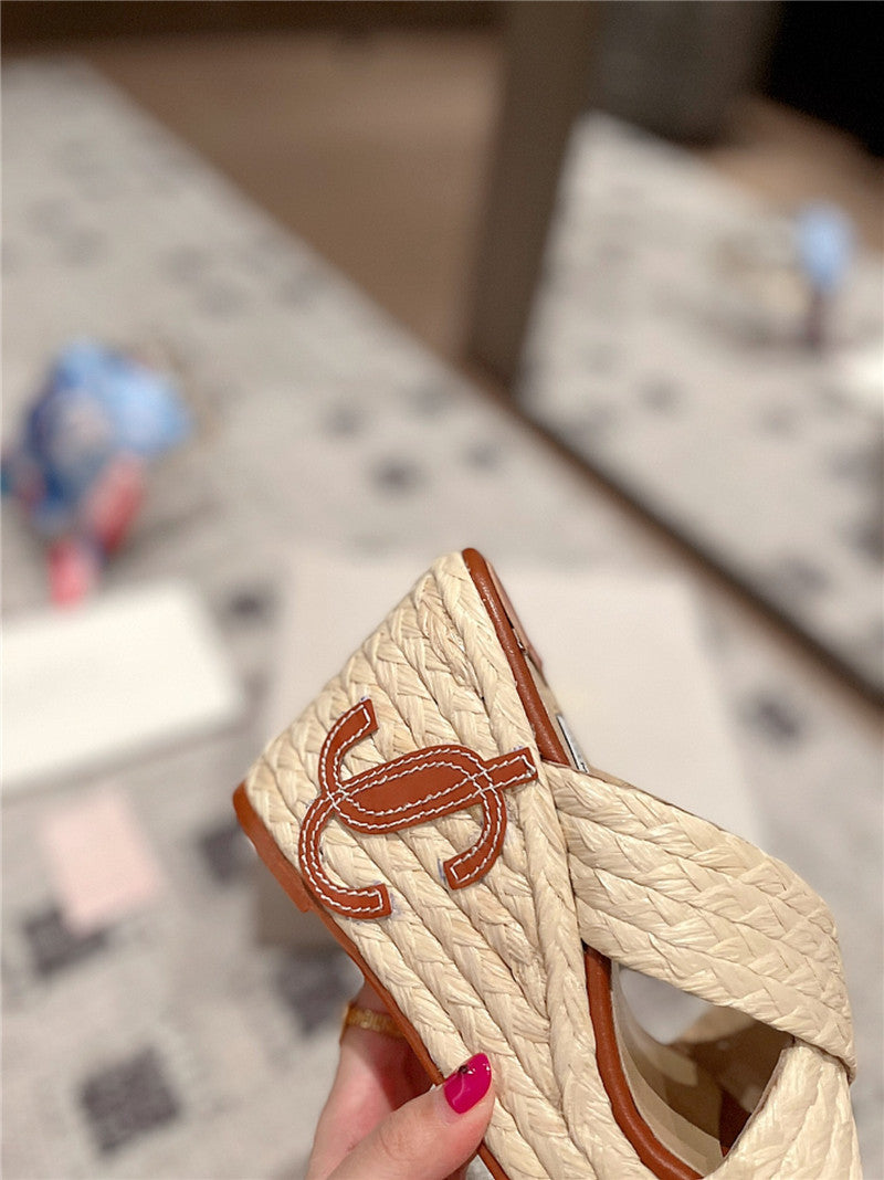 High Quality Luxury Jimmy Choo Hand-Woven Platform Sandals product detail