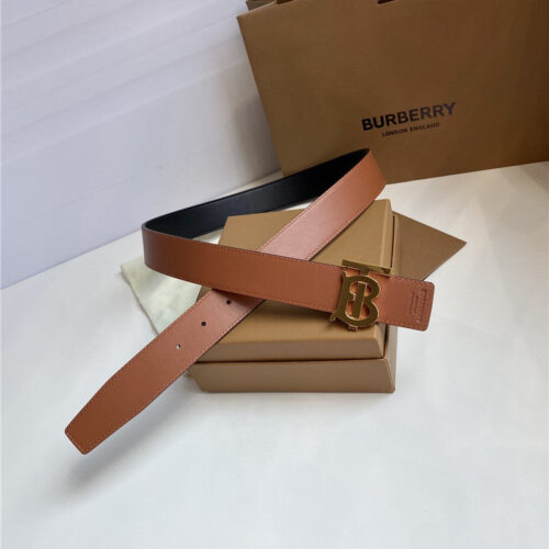 High Quality Luxury Burberry B Buckle Belt