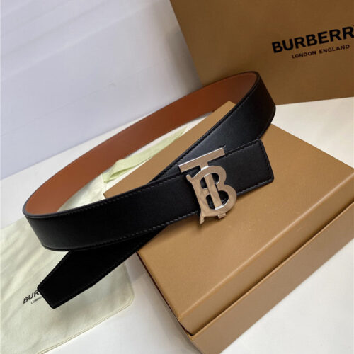 High Quality Luxury Burberry B Buckle Belt – Style 59366